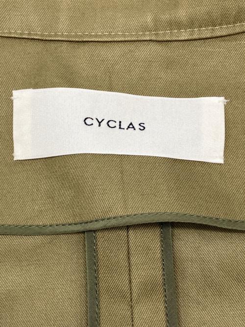 CYCLAS（シクラス）CYCLAS (シクラス) コットンギャバジントレンチコート グリーン サイズ:36の古着・服飾アイテム