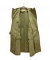 中古・古着 CYCLAS (シクラス) コットンギャバジントレンチコート グリーン サイズ:36：13000円