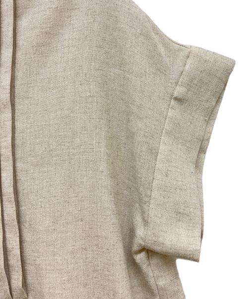 UNITED ARROWS（ユナイテッドアローズ）UNITED ARROWS (ユナイテッドアローズ) Spiree IAS タックショートスリーブ ブラウス ベージュ サイズ:SIZE Freeの古着・服飾アイテム