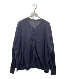 Spick and Span（スピック＆スパン）の古着「2wayウォッシャブル シアーカーディガン」｜ネイビー