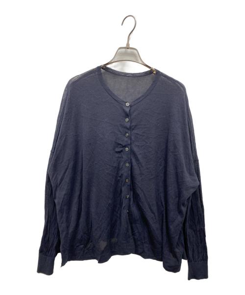 Spick and Span（スピック＆スパン）Spick and Span (スピック＆スパン) 2wayウォッシャブル シアーカーディガン ネイビー サイズ:FREEの古着・服飾アイテム