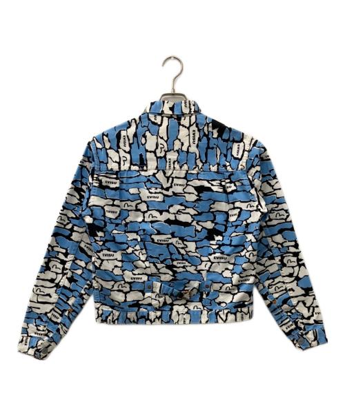 EVISU（エヴィス）EVISU (エヴィス) 総柄デニムジャケット ブルー サイズ:38の古着・服飾アイテム