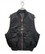 ALPHAアルファ）の古着「FLIGHT VEST」｜ブラック
