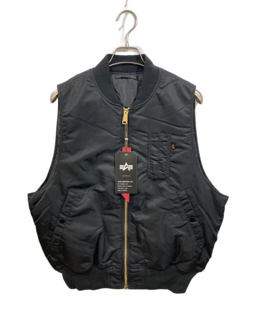 ALPHA（アルファ）ALPHA (アルファ) FLIGHT VEST ブラック サイズ:Lの古着・服飾アイテム