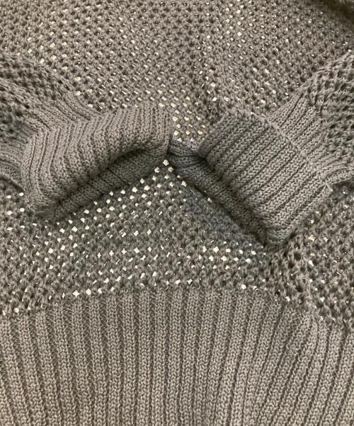 sulvam（サルバム）sulvam (サルバム) MESH OVER KNIT ブラック サイズ:Sの古着・服飾アイテム