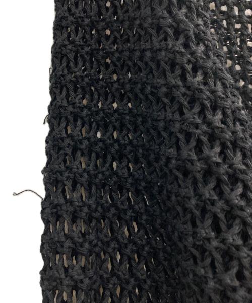 sulvam（サルバム）sulvam (サルバム) MESH OVER KNIT ブラック サイズ:Sの古着・服飾アイテム