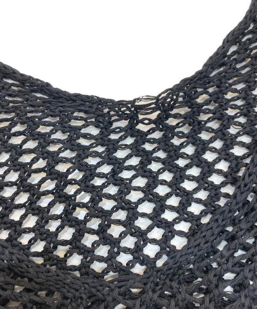 sulvam（サルバム）sulvam (サルバム) MESH OVER KNIT ブラック サイズ:Sの古着・服飾アイテム