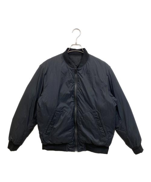 nano・universe（ナノ・ユニバース）nano・universe (ナノ・ユニバース) NISHIKAWA DOWN (ニシカワダウン) 西川ダウンリバーシブルMA-1ダウン ブラック サイズ:SIZE Lの古着・服飾アイテム