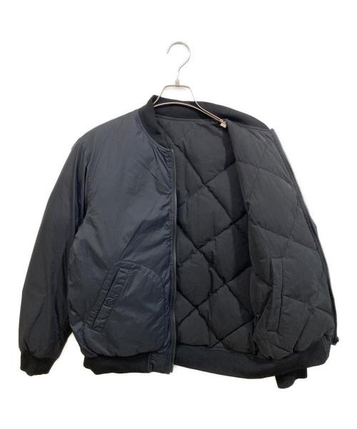 nano・universe（ナノ・ユニバース）nano・universe (ナノ・ユニバース) NISHIKAWA DOWN (ニシカワダウン) 西川ダウンリバーシブルMA-1ダウン ブラック サイズ:SIZE Lの古着・服飾アイテム