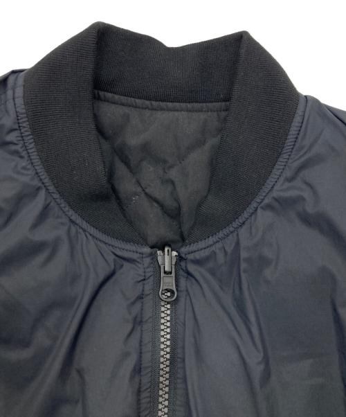 nano・universe（ナノ・ユニバース）nano・universe (ナノ・ユニバース) NISHIKAWA DOWN (ニシカワダウン) 西川ダウンリバーシブルMA-1ダウン ブラック サイズ:SIZE Lの古着・服飾アイテム