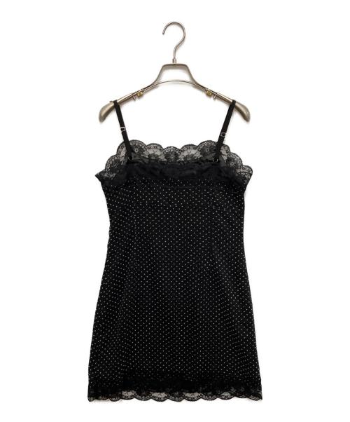 Treat Urself（トリートユアセルフ）Treat Urself (トリートユアセルフ) ドットキャミワンピース ブラック サイズ:Freeの古着・服飾アイテム