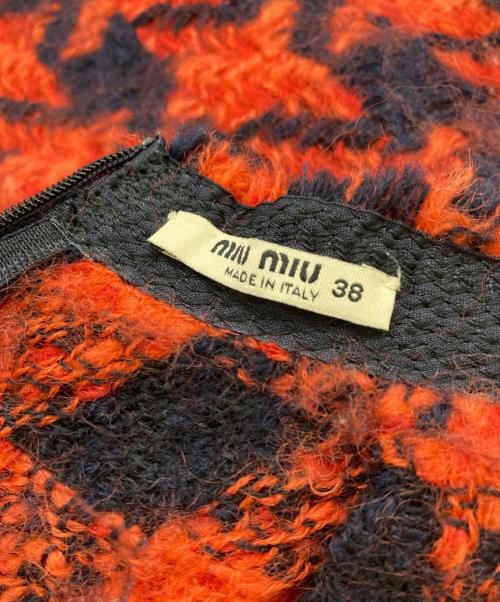 MIU MIU（ミュウミュウ）MIU MIU (ミュウミュウ) ウールスカート レッド サイズ:38の古着・服飾アイテム