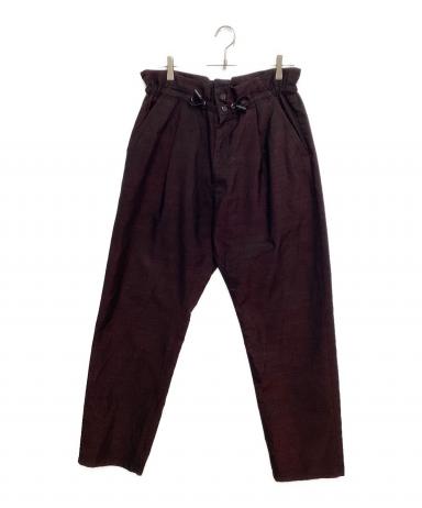 中古・古着通販】TAAKK (ターク) イージーパンツ レッド×ブラック