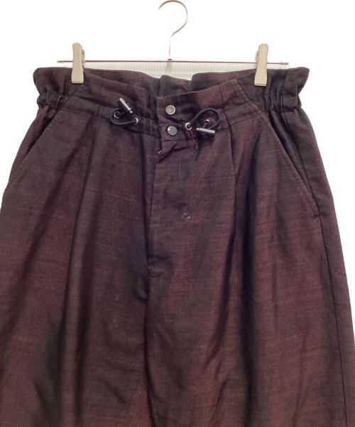 TAAKK（ターク）TAAKK (ターク) イージーパンツ レッド×ブラック サイズ:2の古着・服飾アイテム