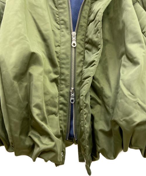 OMMO（オーエムエムオー）OMMO (オーエムエムオー) NECK GATHER BALLOON CT オリーブ サイズ:36の古着・服飾アイテム