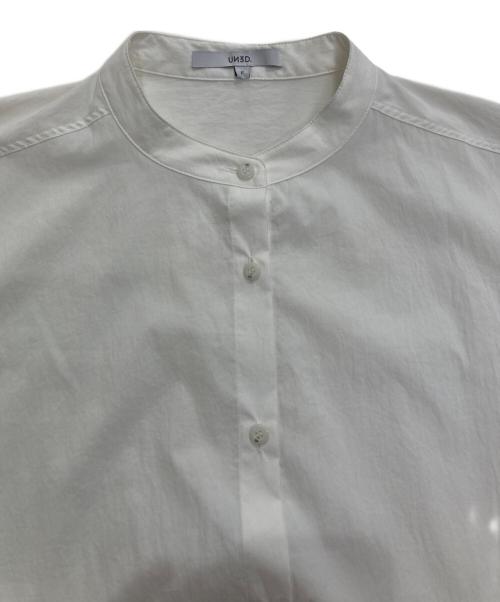 UN3D.（アンスリード）UN3D. (アンスリード) ヘムギャザーシャツ ホワイト サイズ:Fの古着・服飾アイテム