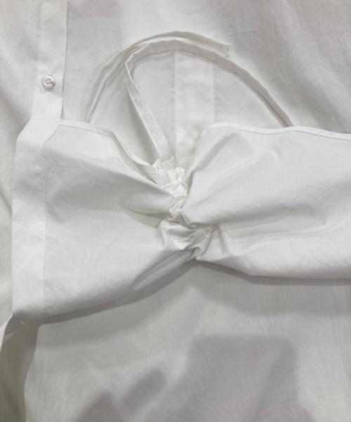 UN3D.（アンスリード）UN3D. (アンスリード) ヘムギャザーシャツ ホワイト サイズ:Fの古着・服飾アイテム