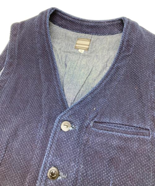 MOMOTARO JEANS（桃太郎ジーンズ）MOMOTARO JEANS (桃太郎ジーンズ) 刺し子ベスト インディゴ サイズ:36の古着・服飾アイテム