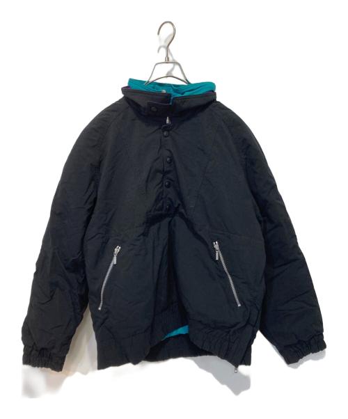 Eddie Bauer（エディーバウアー）Eddie Bauer (エディーバウアー) プルオーバーダウンジャケット ブラック サイズ:Sの古着・服飾アイテム