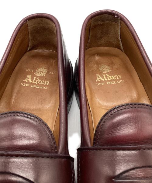 Alden（オールデン）Alden (オールデン) コインローファー ワインレッド サイズ:6　1/2の古着・服飾アイテム