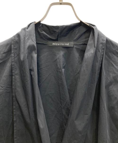mizuiro-ind（ミズイロインド）mizuiro-ind (ミズイロインド) ガウンカーディガン ブラック サイズ:Freeの古着・服飾アイテム