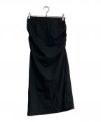 PHEREフィアー）の古着「Salm gather skirt」｜ブラック