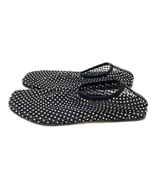 CHRISTOPHER ESBER（クリストファー・エスバー）CHRISTOPHER ESBER (クリストファー・エスバー) ラインストーン Minette フラットシューズ ブラック サイズ:37の古着・服飾アイテム