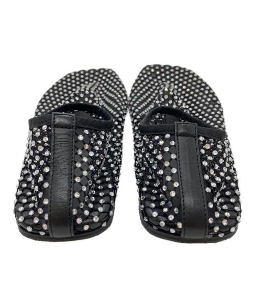 CHRISTOPHER ESBER（クリストファー・エスバー）CHRISTOPHER ESBER (クリストファー・エスバー) ラインストーン Minette フラットシューズ ブラック サイズ:37の古着・服飾アイテム