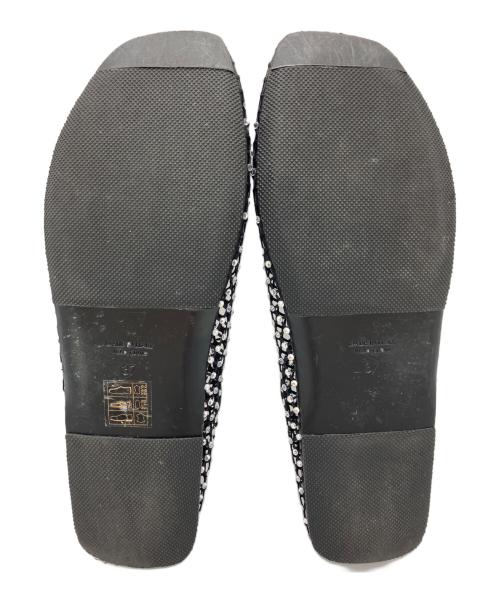 CHRISTOPHER ESBER（クリストファー・エスバー）CHRISTOPHER ESBER (クリストファー・エスバー) ラインストーン Minette フラットシューズ ブラック サイズ:37の古着・服飾アイテム