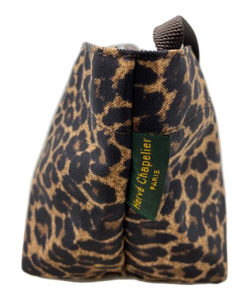 Herve Chapelier（エルベシャプリエ）Herve Chapelier (エルベシャプリエ) ナイロン舟型ショルダーバッグXS ブラウンの古着・服飾アイテム