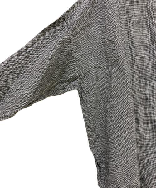 Spick and Span（スピック＆スパン）Spick and Span (スピック＆スパン) 80リネンカシュクールビッグシャツ ブラック サイズ:Freeの古着・服飾アイテム