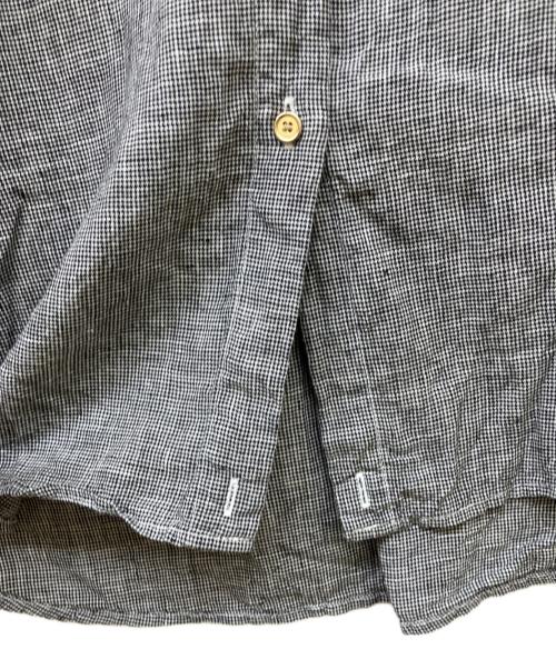 Spick and Span（スピック＆スパン）Spick and Span (スピック＆スパン) 80リネンカシュクールビッグシャツ ブラック サイズ:Freeの古着・服飾アイテム