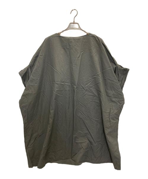 mizuiro-ind（ミズイロインド）mizuiro-ind (ミズイロインド) ビッグシャツワンピース グレー サイズ:FREEの古着・服飾アイテム