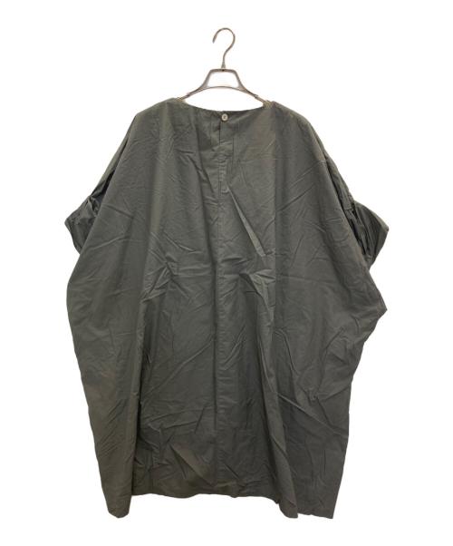 mizuiro-ind（ミズイロインド）mizuiro-ind (ミズイロインド) ビッグシャツワンピース グレー サイズ:FREEの古着・服飾アイテム