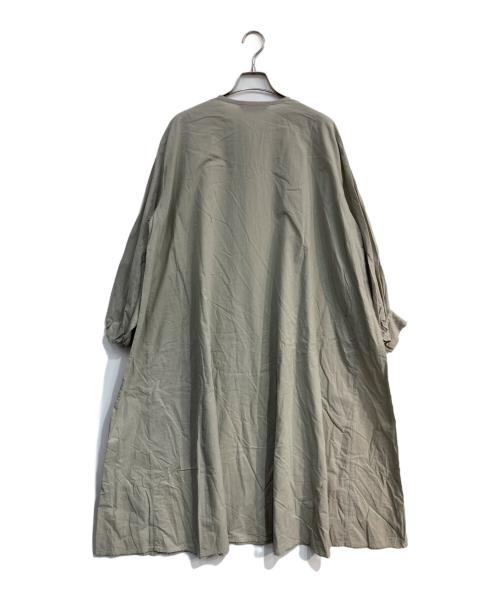 mizuiro-ind（ミズイロインド）mizuiro-ind (ミズイロインド) スキッパーワンピース グレー サイズ:-の古着・服飾アイテム