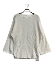 Plage（プラージュ）の古着「R’IAM FEMININE ルーズロングTシャツ」｜ホワイト
