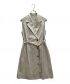 PRISTINEプリスティン）の古着「コットンヤクロングジレ」｜ベージュ