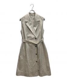 PRISTINE（プリスティン）の古着「コットンヤクロングジレ」｜ベージュ