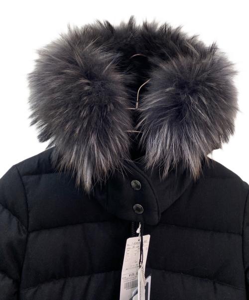 TATRAS（タトラス）TATRAS (タトラス) ウールロングファー付きダウンコート ブラック サイズ:03の古着・服飾アイテム