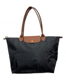 LONGCHAMP（ロンシャン）の古着「オリジナル L ショルダーバッグ」｜ブラック