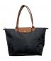 LONGCHAMP（ロンシャン）の古着「オリジナル L ショルダーバッグ」｜ブラック