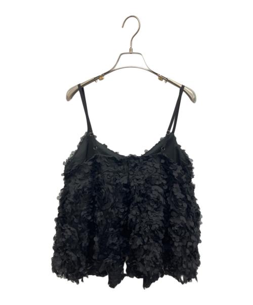 MAKE-AI（メイクアイ）MAKE-AI (メイクアイ) MAKE-AI フラワーチュールキャミソール ブラック サイズ:Freeの古着・服飾アイテム