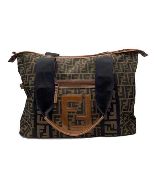 FENDI（フェンディ）FENDI (フェンディ) FENDI　ズッカ　ボストンバッグ ブラウンの古着・服飾アイテム