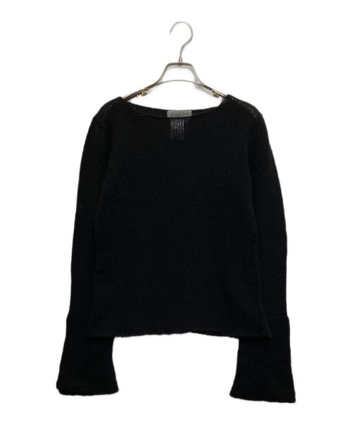 YOHJI YAMAMOTO（ヨウジヤマモト）YOHJI YAMAMOTO (ヨウジヤマモト) フレアスリーブニット ブラック サイズ:3の古着・服飾アイテム
