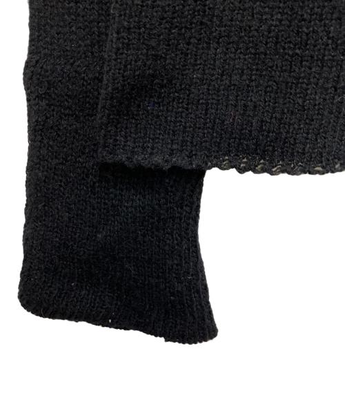 YOHJI YAMAMOTO（ヨウジヤマモト）YOHJI YAMAMOTO (ヨウジヤマモト) フレアスリーブニット ブラック サイズ:3の古着・服飾アイテム