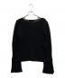 YOHJI YAMAMOTO (ヨウジヤマモト) フレアスリーブニット ブラック サイズ:3：12000円