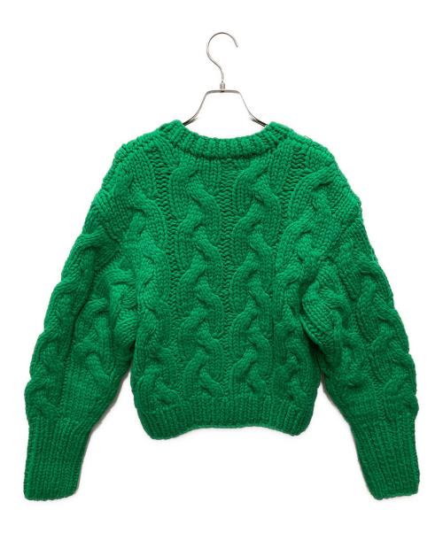 holiday（ホリデー）HOLIDAY (ホリデー) GABLE KNIT CARDIGAN/ゲーブル・ニット・カーディガン グリーン サイズ:F 未使用品の古着・服飾アイテム