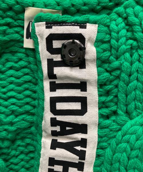 holiday（ホリデー）HOLIDAY (ホリデー) GABLE KNIT CARDIGAN/ゲーブル・ニット・カーディガン グリーン サイズ:F 未使用品の古着・服飾アイテム