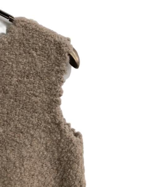 45R（フォーティファイブ・アール）45R (フォーティファイブ・アール) ノースリーブニットワンピース　7125008 ベージュ×グレーの古着・服飾アイテム