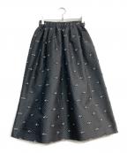 UNITED ARROWS TOKYOユナイテッドアローズトウキョウ）の古着「カットジャガードスカート」｜ブラック